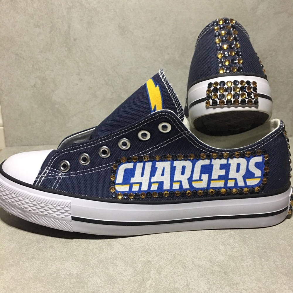 COMPASS BRAND NFL CHARGERS BLING WOMEN’S SHOES
